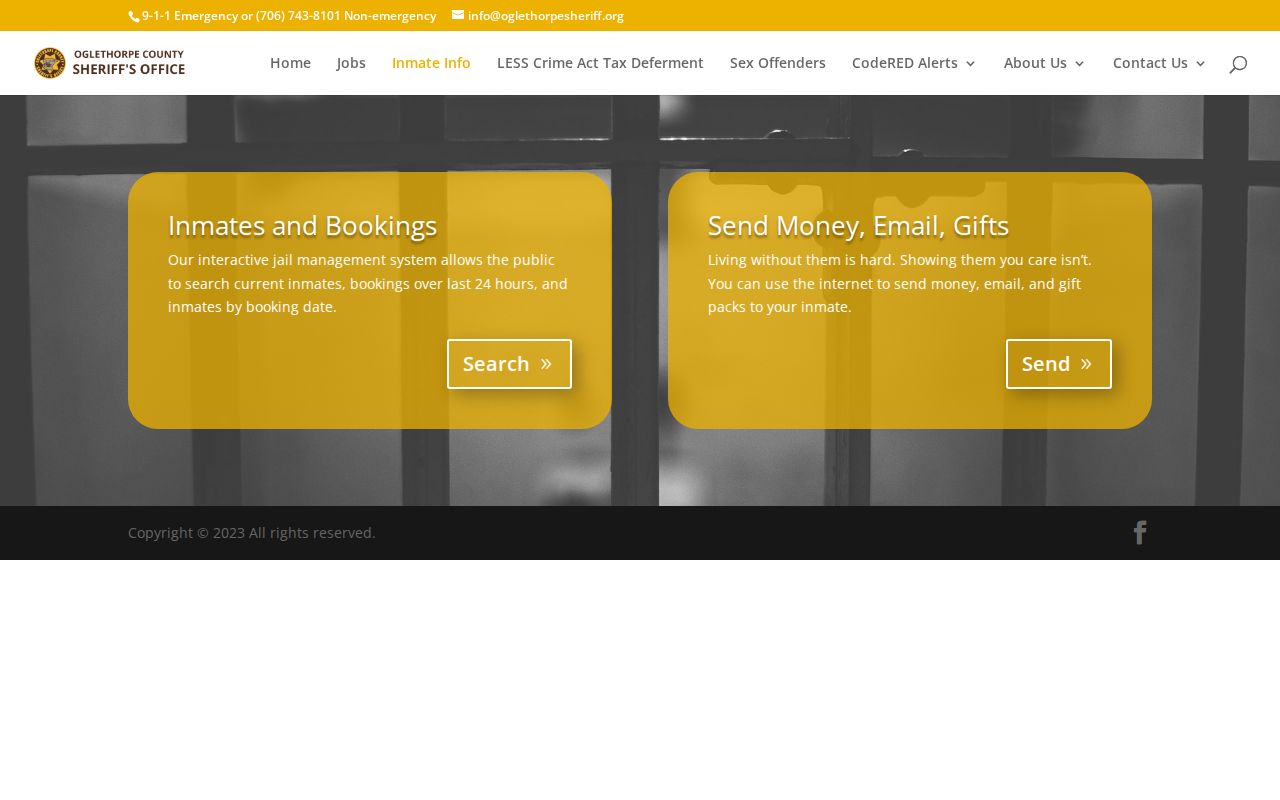 Oglethorpe County arrest lookup inmates and bookings