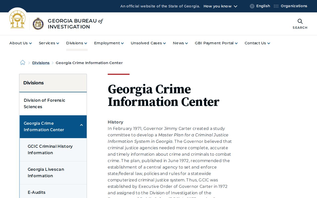 Oglethorpe County criminal history Georgia Crime Information Center