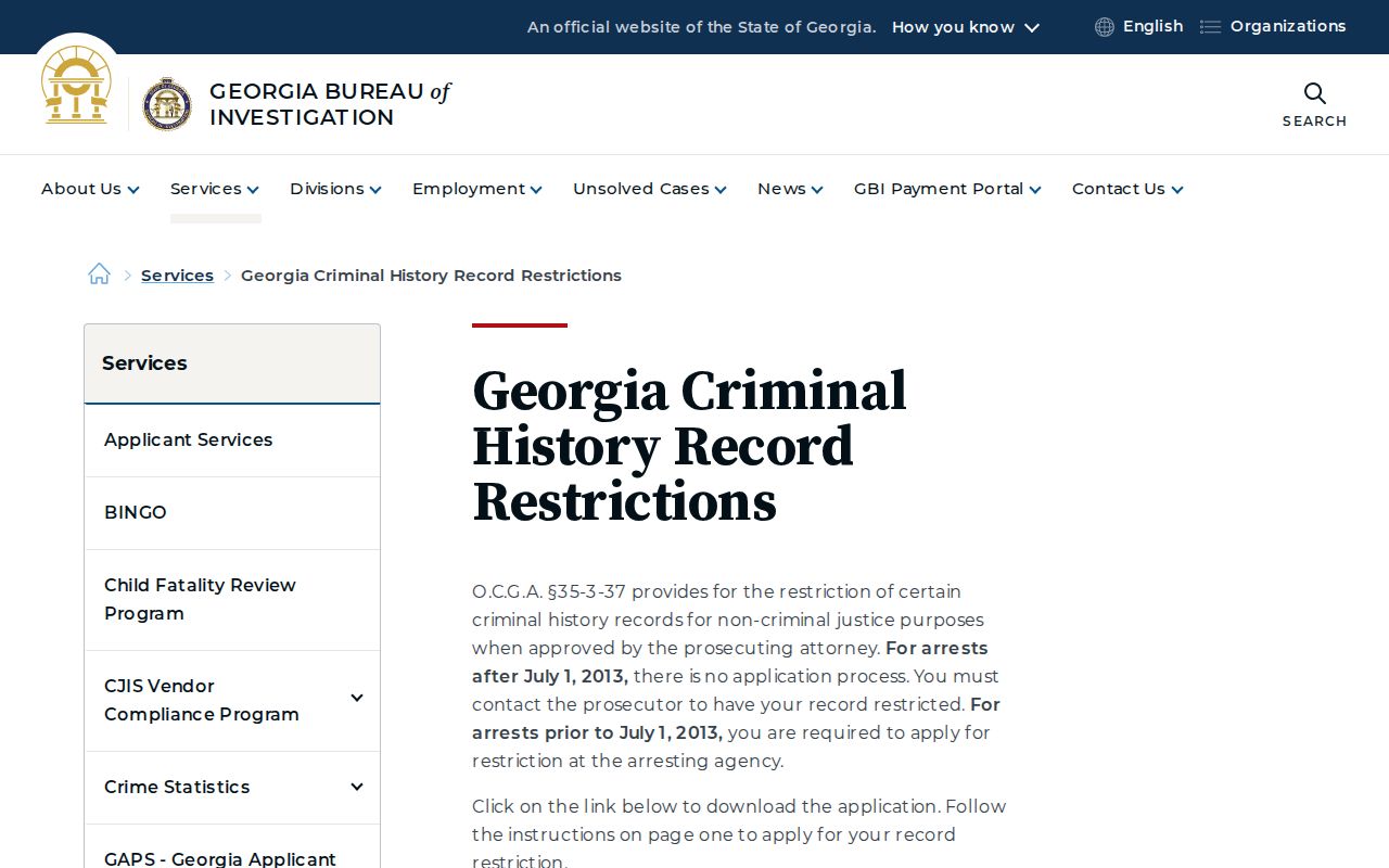 Oglethorpe County sex offender search and Georgia record restriction guidance