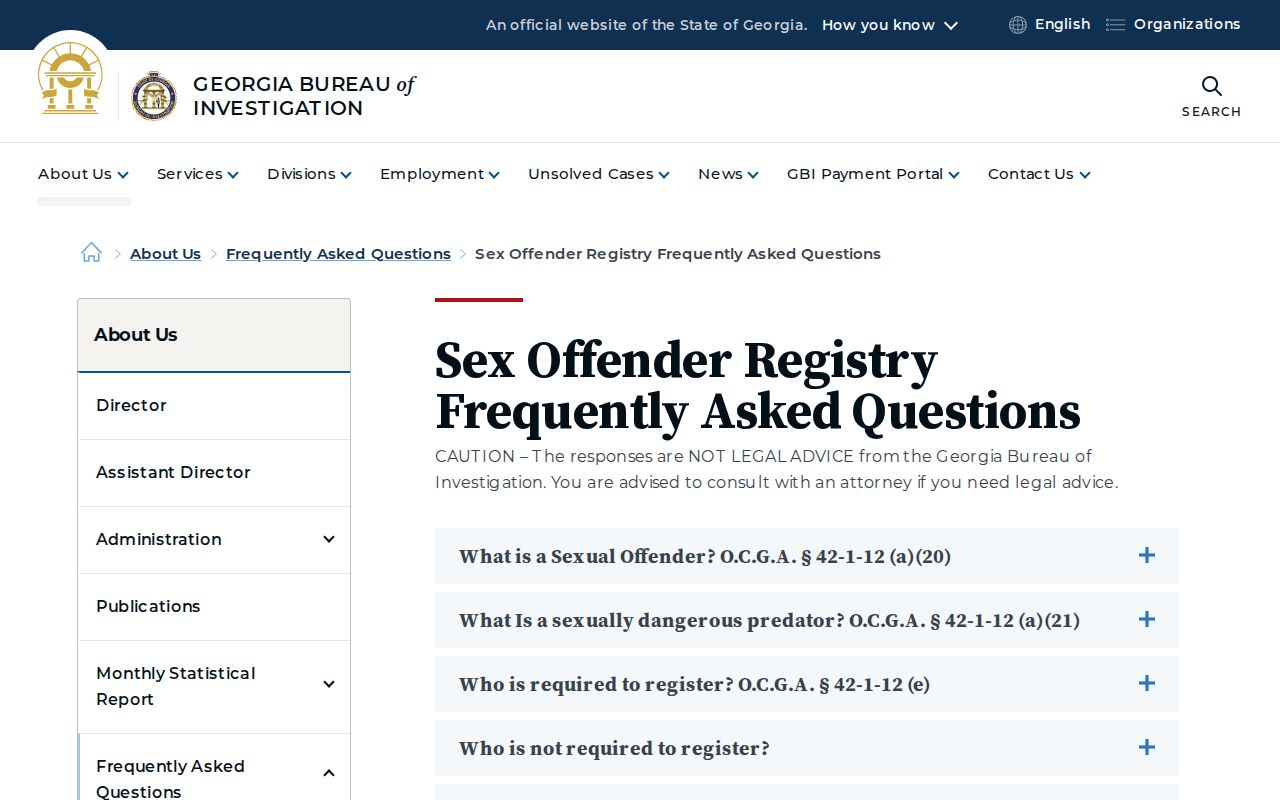 Oglethorpe County sex offender search Georgia registry FAQ